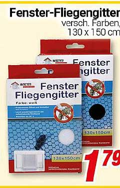 Fenster-Fliegengitter 130 x 150 cm - verschiedene Farben