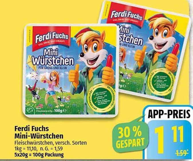 Ferdi Fuchs Mini-Würstchen für Groß und Klein