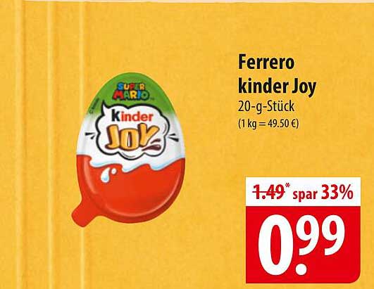 Ferrero kinder Joy 20-g-Stück