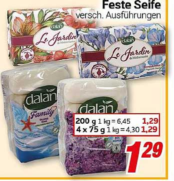 Feste Seife 200 g – Dalan (versch. Ausführungen)