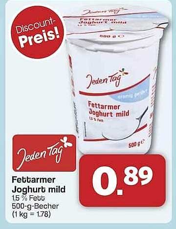 Fettarmer Joghurt mild 1,5 % Fett 500-g-Becher