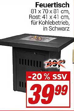 Feuertisch - perfekt für den Garten oder Balkon