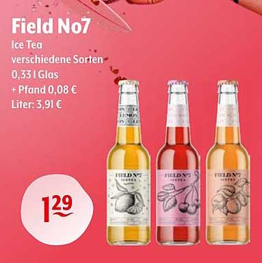 Field No7 Ice Tea verschiedene Sorten 0,33 l Glas