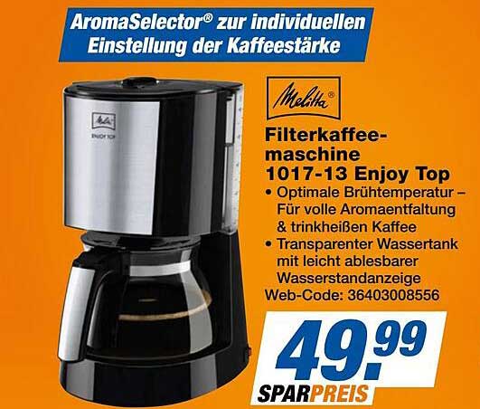 Filterkaffeemaschine 1017-13 Enjoy Top