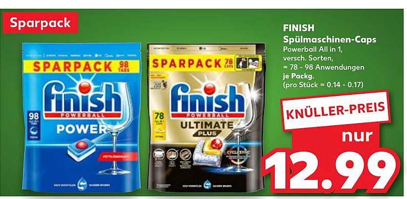 FINISH Spülmaschinen-Caps - Powerball All in 1 - Sparpack