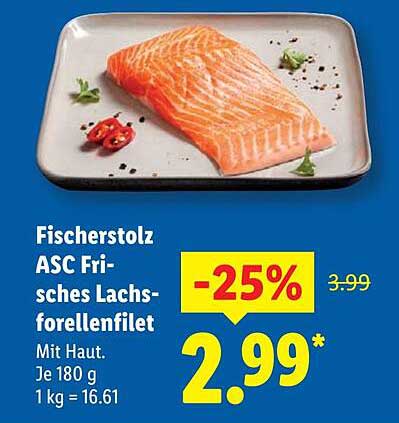 Fischerstolz ASC Frisches Lachsforellenfilet
