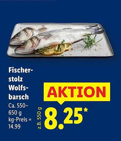 Fischerstolz Wolfsbarsch - frisch und köstlich