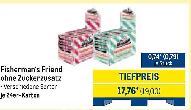 Fisherman's Friend ohne Zuckerzusatz – Verschiedene Sorten