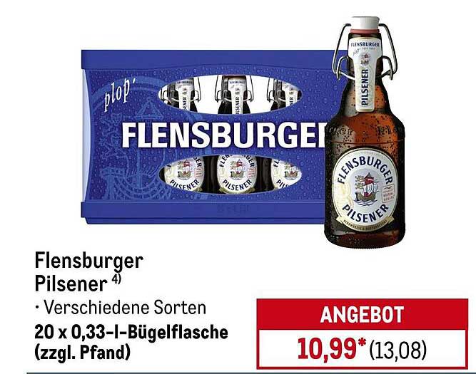 Flensburger Pilsener – 20 x 0,33l Bügelflasche (zzgl. Pfand)