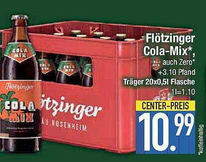 Flötzinger Cola-Mix 20x0,5l Flasche - Nur für kurze Zeit!