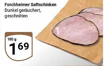Forchheimer Saftschinken Dunkel geräuchert, geschnitten
