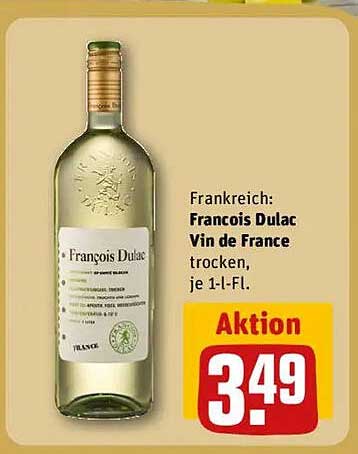 Francois Dulac Vin de France trocken, je 1-L-Fl.