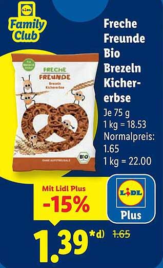 Freche Freunde Bio Brezeln Kichererbsen