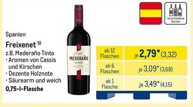 Freixenet Mederaño Tinto 0,75 l - Spanien