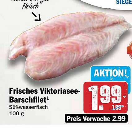 Frisches Viktoriasee-Barschfilet
