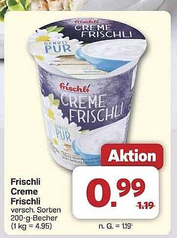 Frischli Creme Frischli - verschiedene Sorten 200-g-Becher