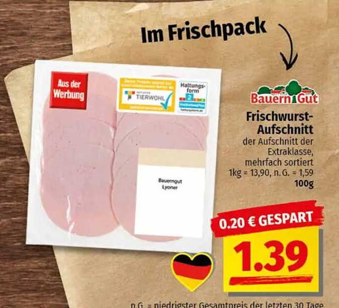 Frischwurst-Aufschnitt der Extraklasse von BauernGut