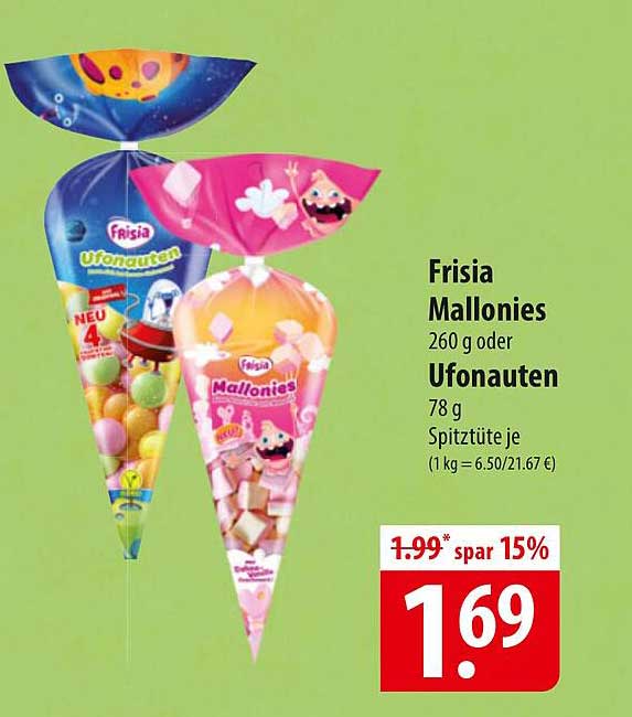 Frisia Mallonies 260 g oder Ufonauten 78 g