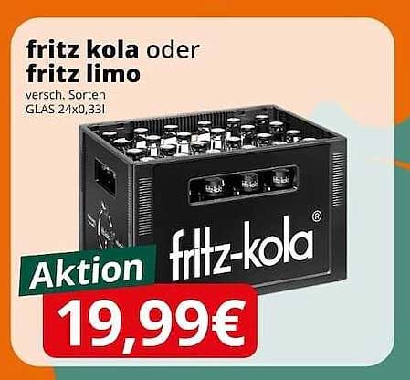 fritz kola oder fritz limo - Aktionsangebot