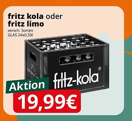 fritz kola oder fritz limo – Aktionspreis