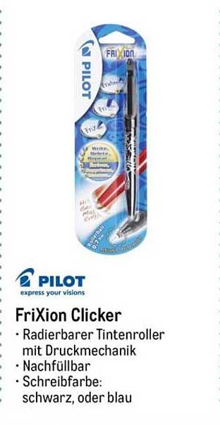 FriXion Clicker – Radierbarer Tintenroller von PILOT