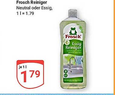 Frosch Essig Reiniger 1L für nur 1,79 €