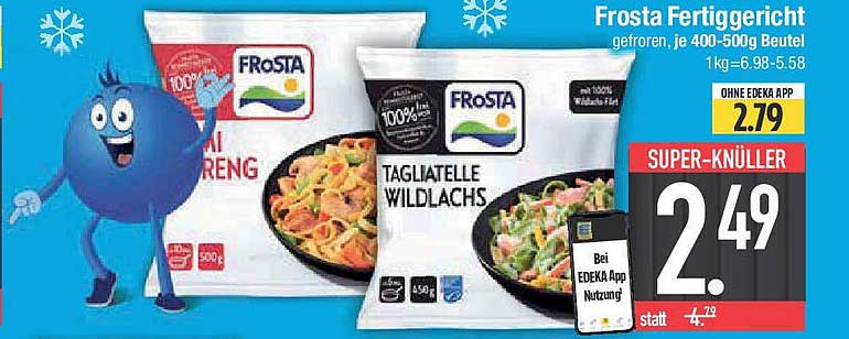 Frosta Fertiggericht, gefroren, je 400-500g Beutel