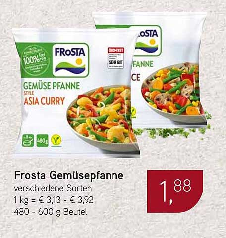 Frosta Gemüsepfanne verschiedene Sorten