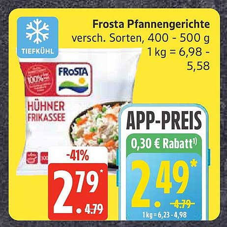 Frosta Pfannengerichte - Hühner Frikassee, 400 - 500 g