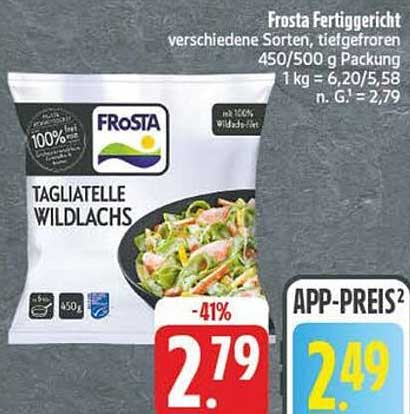 Frosta Tagiatelle Wildlachs - Fertiggericht, tiefgefroren