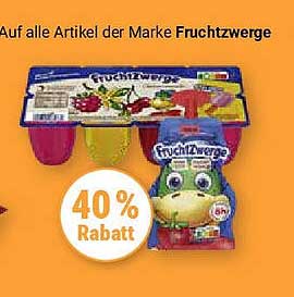 Fruchtzwerge - 40% Rabatt auf alle Artikel der Marke