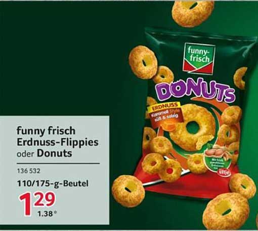 funny frisch Erdnuss-Flippies oder Donuts 110/175-g-Beutel