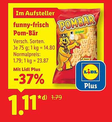 Funny-frisch Pom-Bär 75 g – Original