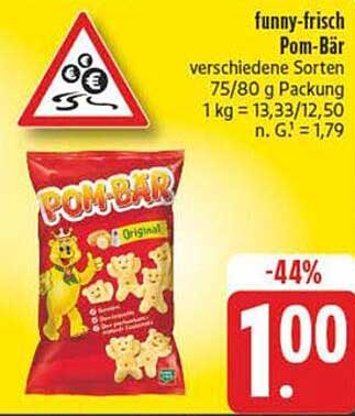 funny-frisch Pom-Bär - verschiedene Sorten 75/80 g Packung