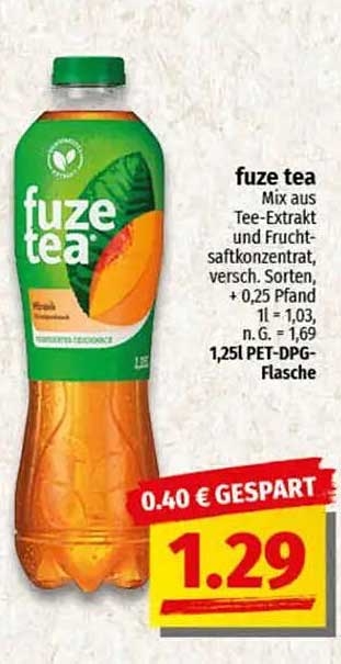 fuze tea – Erfrischender Genuss für heiße Tage