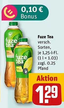 Fuze Tea – Erfrischung in verschiedenen Sorten
