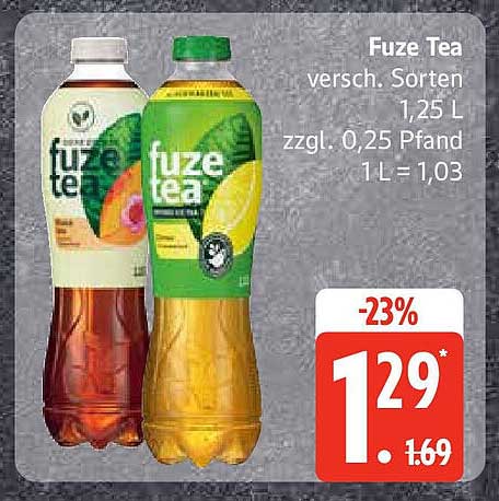 Fuze Tea - verschiedene Sorten 1,25 L