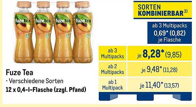 Fuze Tea - Verschiedene Sorten im Multipack