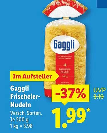 Gaggli Frischei-Nudeln - 500 g