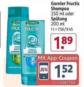 Garnier Fructis Shampoo 250 ml oder Spülung 200 ml