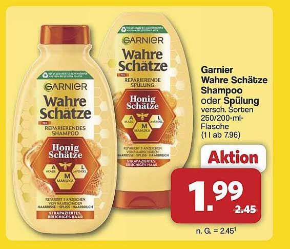 Garnier Wahre Schätze Shampoo oder Spülung