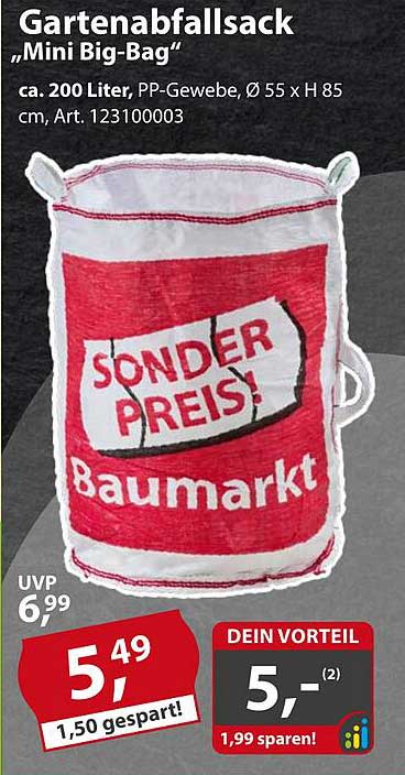 Gartenabfallsack „Mini Big-Bag“