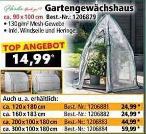 Gartengewächshaus 90 x 100 cm – Top Angebot!