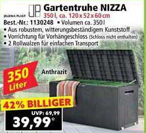 Gartentruhe NIZZA – Ideal für jeden Garten