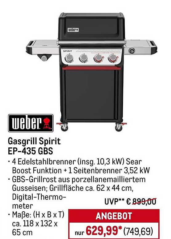Gasgrill Spirit EP-435 GBS von Weber