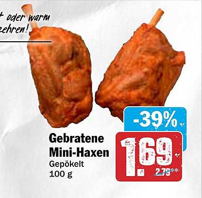 Gebratene Mini-Haxen, gepökelt 100 g