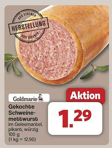 Gekochte Schweinemettwurst im Gelee-Mantel - Goldmarie