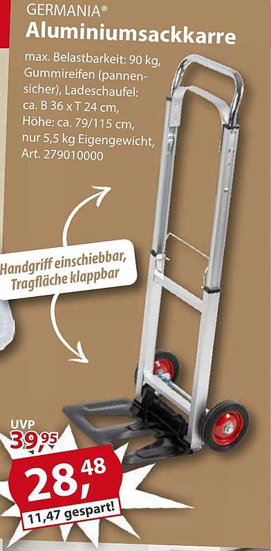 GERMANIA® Aluminiumssackkarre