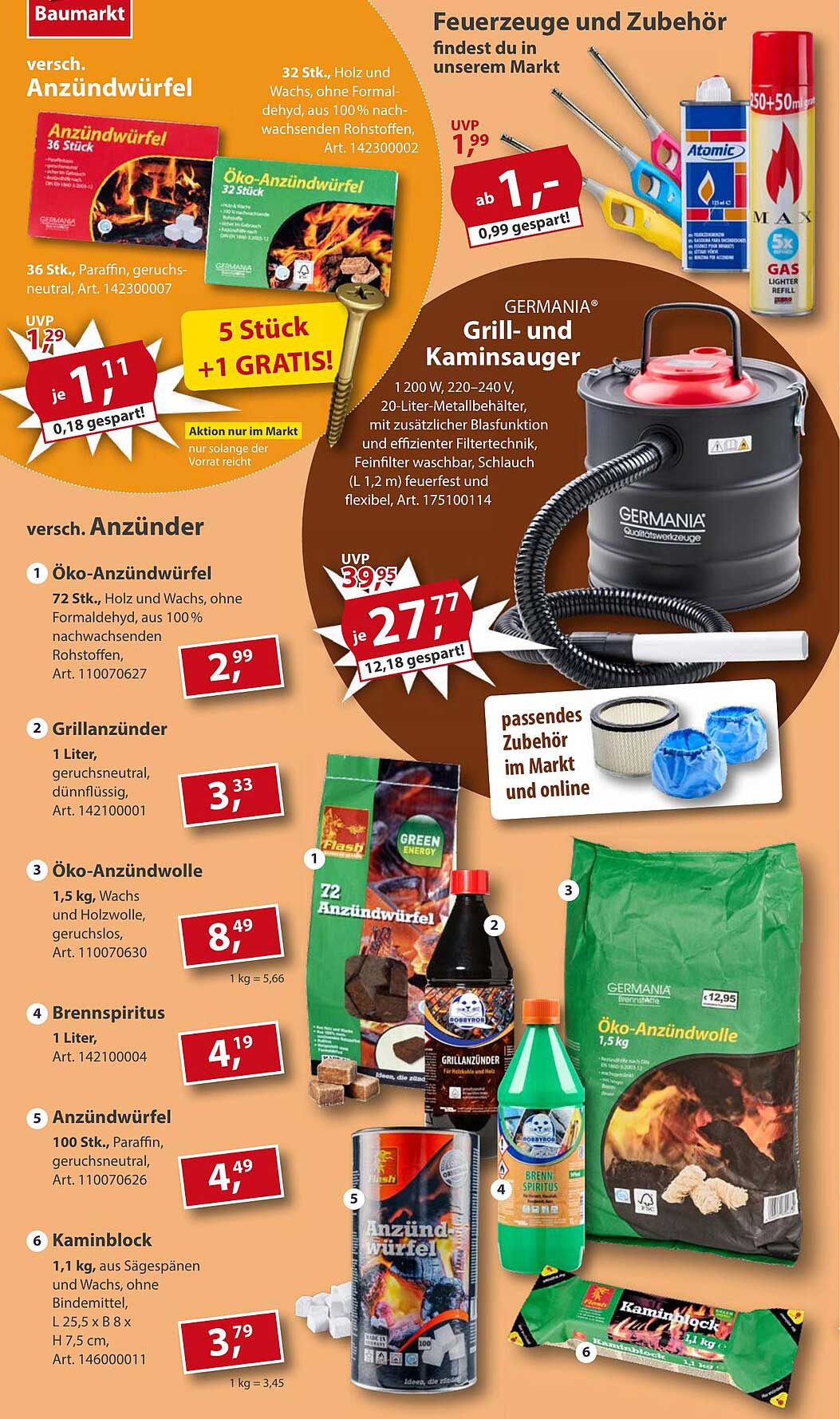 GermaniA® Grill- und Kamin Sauger