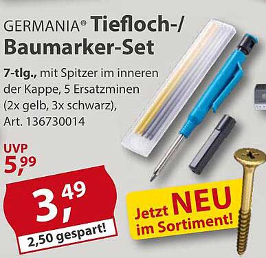 GERMANIA® Tiefloch-/Baumarker-Set 7-tlg.